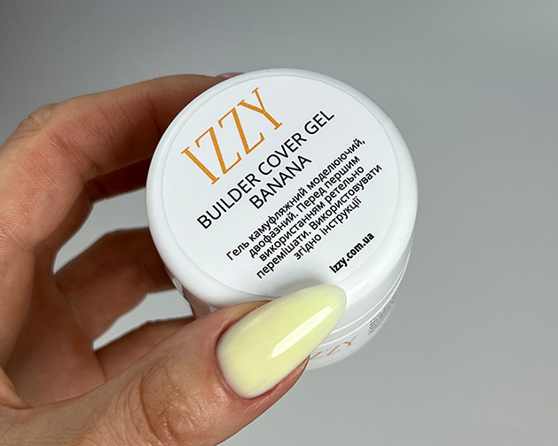 Гель для манікюру IZZY Cover Banana - відтінок вершкового масла